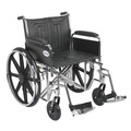Drive Medical Sentra EC Heavy Duty Wheelchair - 22" Seat std22ecdfa-sf